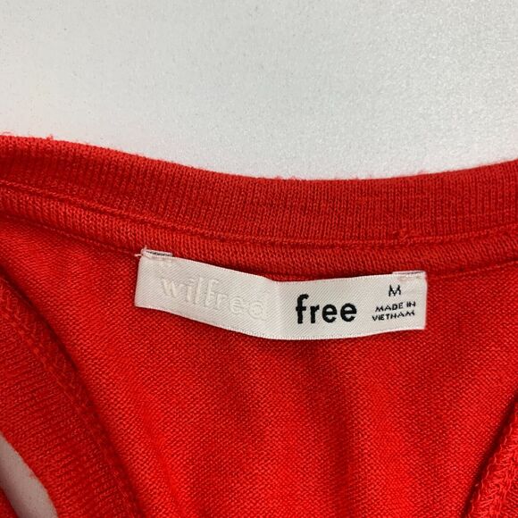 Wilfred Free Split Hem Muscle Tank Womens M Medium Racerback High Neck Crop Top - Picture 8 of 13